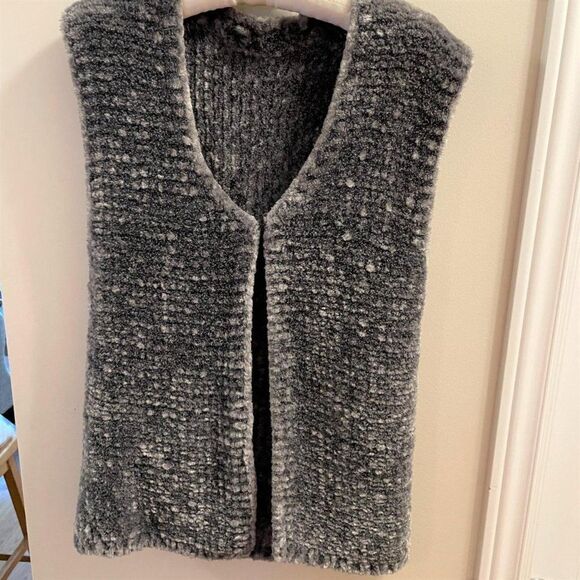Vintage Chenille Knit Vest Grey - S/M - Picture 7 of 14